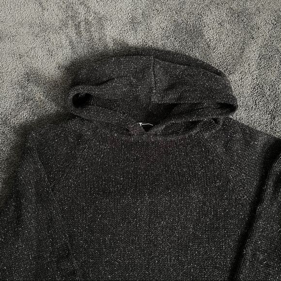 T by ALEXANDER WANG GRAY SPECKLED GRAY HOODIE - Picture 2 of 4